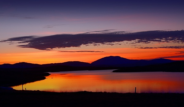 Sunset over the Uig hills - Isle of Lewis and Harris
