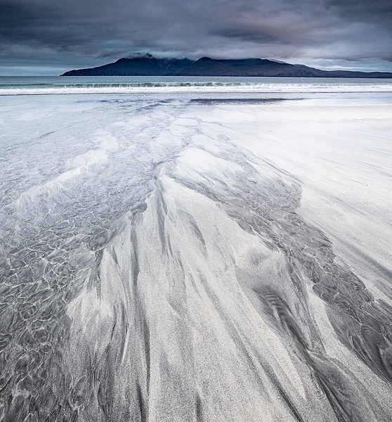 Sand patterns at dawn, Bay of Laig, September 2019 - Eigg Trips