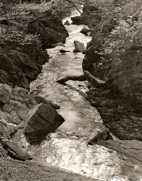 AFON YSTWYTH FROM DOLOGAU BRIDGE, Hafod, Ceredigion 2004 - THE WELSH LANDSCAPE - MOSTLY IN CEREDIGION
