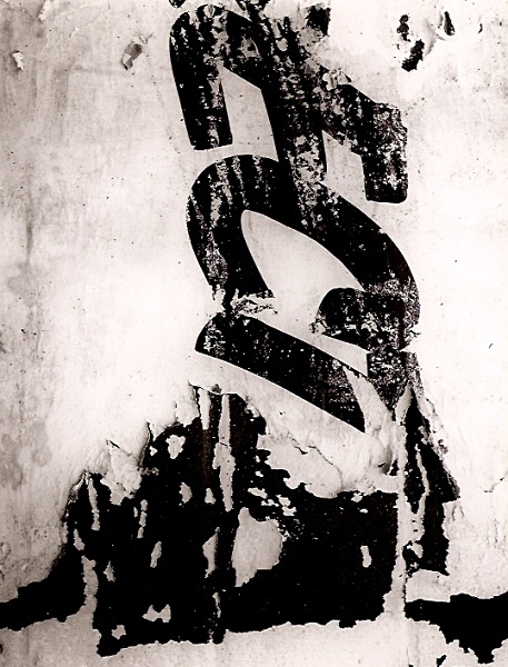 LETTERS ON WALL, Nottingham 1997 - ABSTRACTIONS
