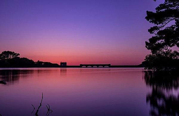Guernsey Reservoir Sunset - Canvas Prints