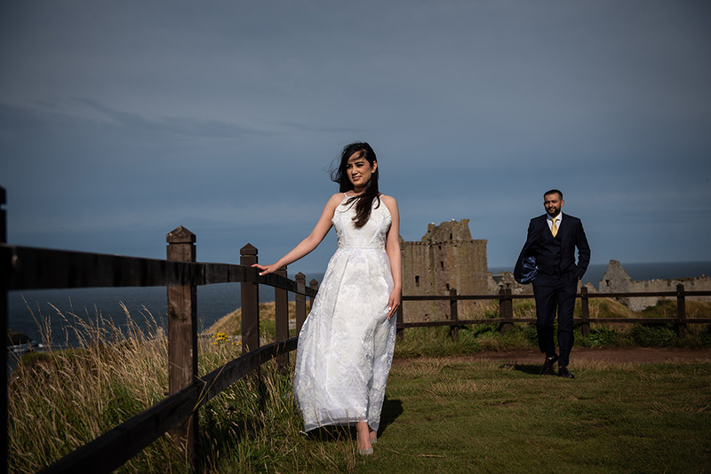 Dunnottar Castle contemporary Wedding Photography - The Photographs