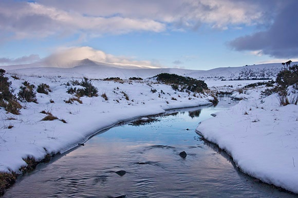 Pen Y Fan under Snow and Cloud - Bannau Brycheiniog / Brecon Beacons