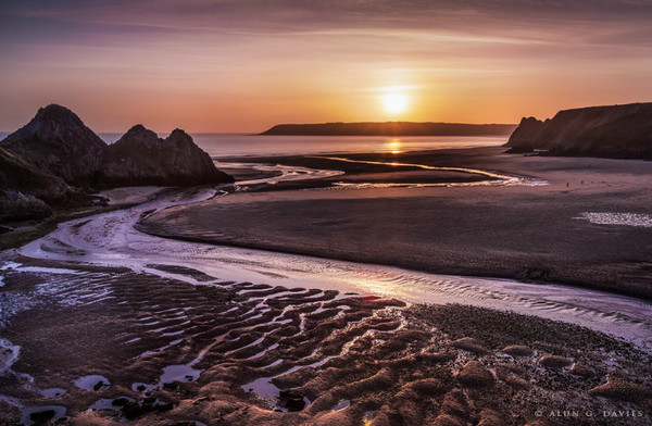 Three Cliffs - Arfordir De Cymru / S. Wales Coast