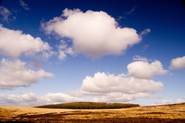 Chatsworth cloud formation over moors - Landscapes