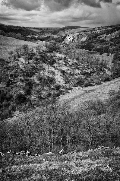 Beeston Tor - Black and White