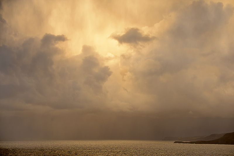 Ynys Lochtan Storm Clouds - West Wales