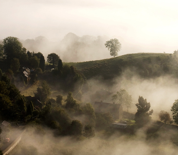 Stanton Lees in the mist - Landscapes