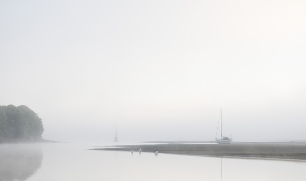 Boats in the mist. - Simplicity