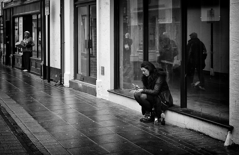 Waiting and Watching. - Street Photography