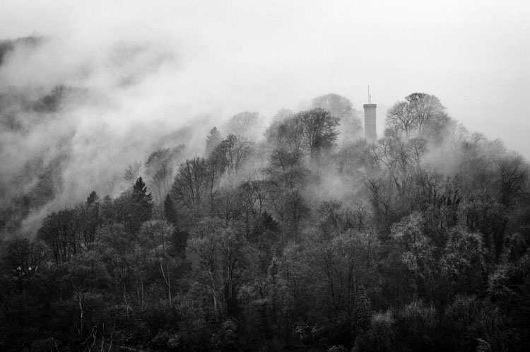 Prospect Tower Matlock Bath - Black and White