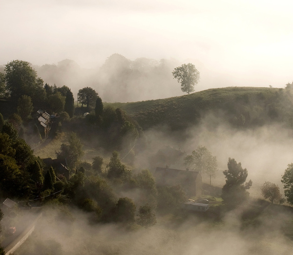 Stanton Lees in the mist - Stanton Moor Landscapes