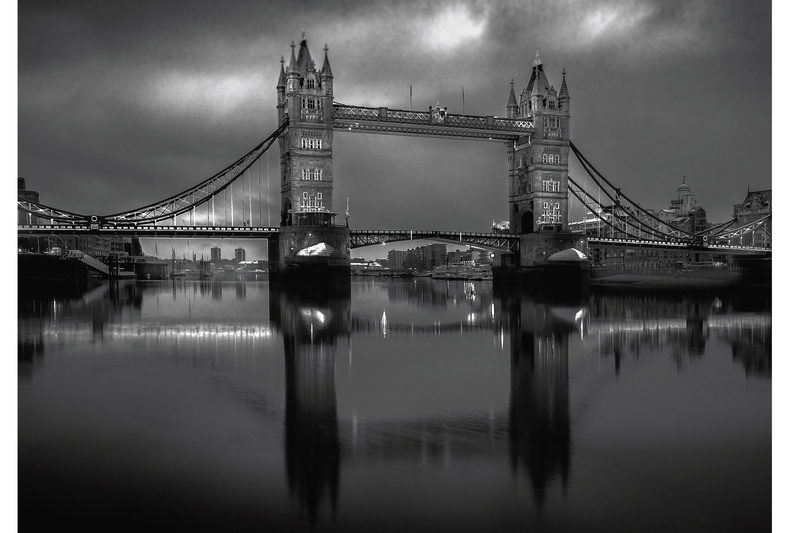 Snow on tower bridge - London & the south east