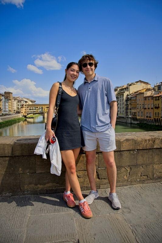 Student on the Arno River - Italy 2024
