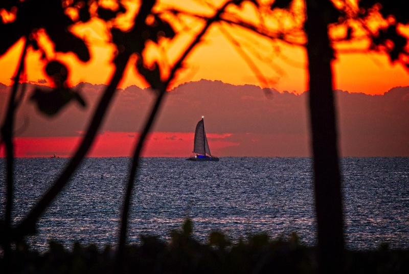 Sailboat at dawn - Sunrises