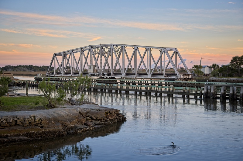 Amelia River Swing Bridge - Landscapes