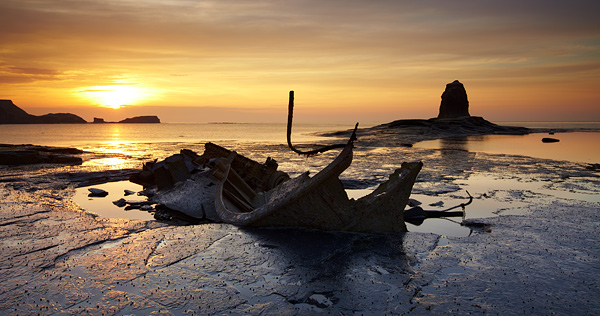 Sunset Wreck - Yorkshire Coast