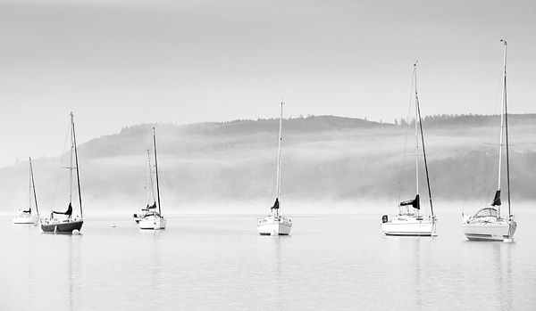 Boats On Windermere - Lake District