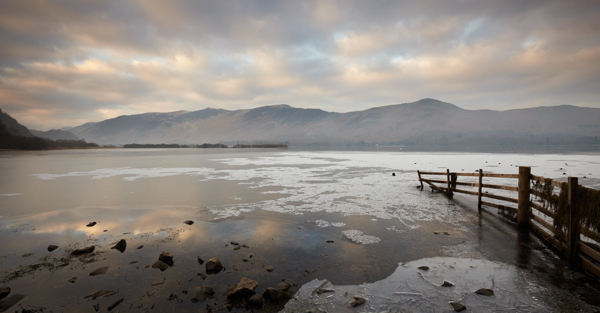 Frozen Derwentwater - Lake District