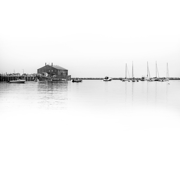 boat house b&w - COASTAL [B&W]
