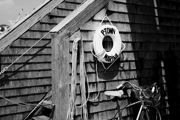 p-town marina b&w - COASTAL [B&W]
