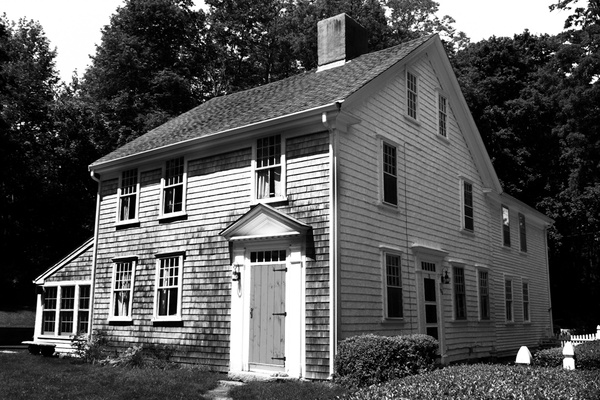 cape house with wooden door [b&w] - ELEMENTAL [B&W]