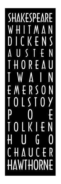 classic authors sign - METRO SIGNS