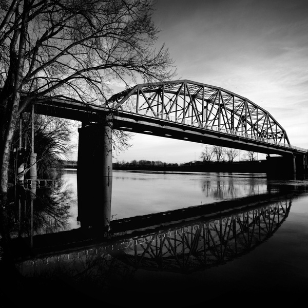 bridge at dusk [b&w] - ELEMENTAL [B&W]