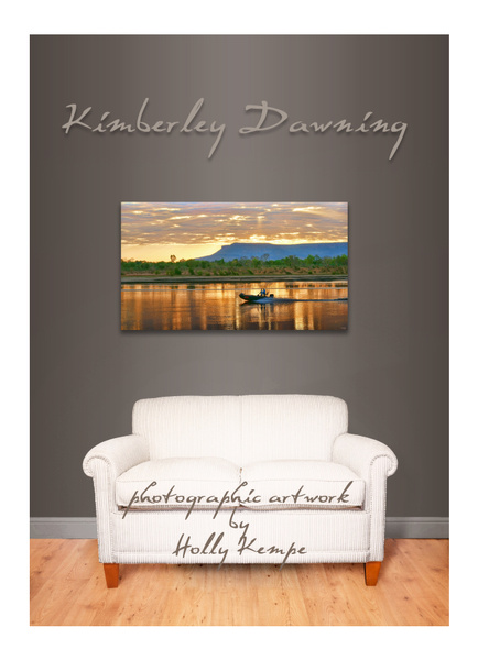 Kimberley Dawning - Artwork Displayed in a Room