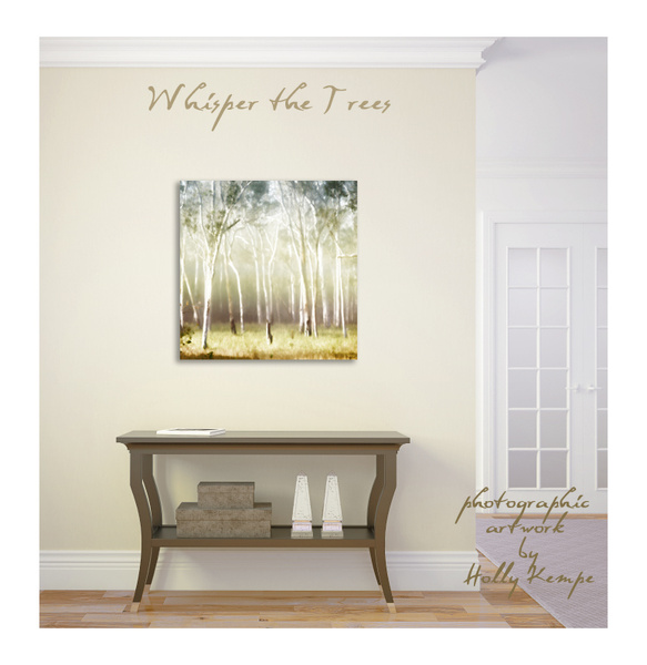 Whisper the Trees - Artwork Displayed in a Room