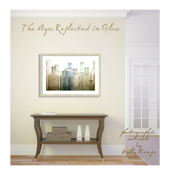 The Ages Reflected in Glass - Artwork Displayed in a Room
