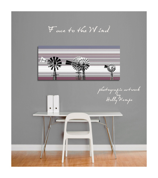 Face to the Wind - Artwork Displayed in a Room