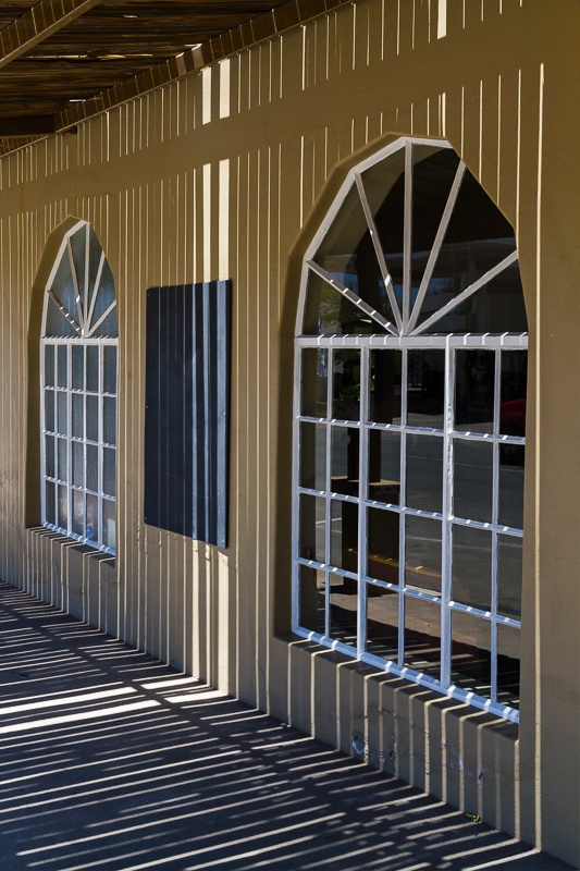Sidewalk Shadows - Outjo - Namibia - 2014