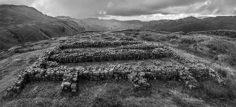 Roman Fort at Hardknott Pass - Lake District - October 2019