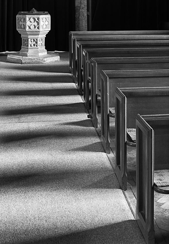 1855 - St Egwins  - Pew Shadows 3 - Churches, Chapels, Abbeys, and Priories