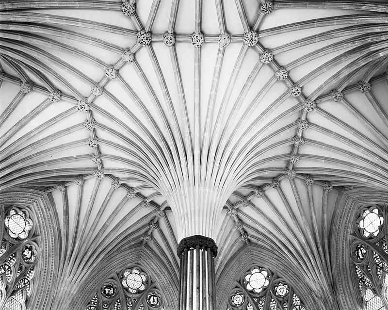 1475 - Wells Cathedral - Chapter House - Ceiling 1 - Cathedrals