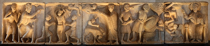 Spoleto - Etruscan Panel - Umbria - April 2010