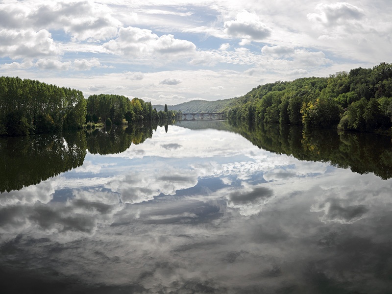 Reflections in the Dordogne River - Away Skies
