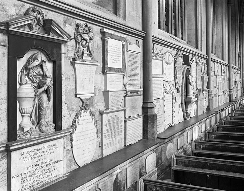 2259 - Bath Abbey - Memorial Tablets - No 2 - The Cotswold Way - 2009