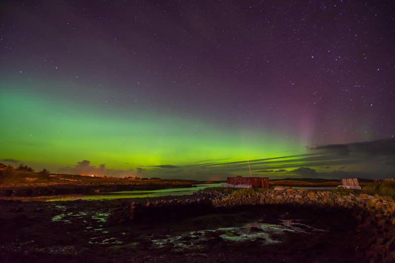 Aurora Borealis & The Plough - Lochmaddy - North Uist - Hebrides & Skye - 2015