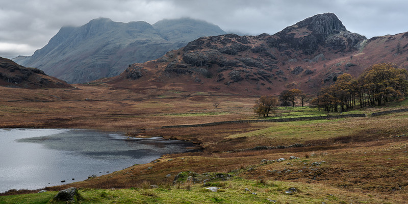 Over Blea Tarn and Side Pike to the Langdale Pikes - Lake District - Prior to mid 2019