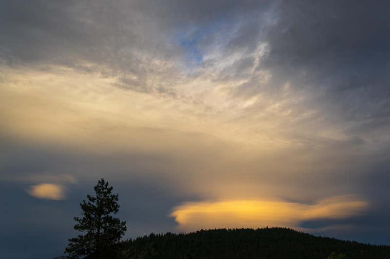 Sunset Lenticular Cloud - USA - 2016 - Wyoming and Washington