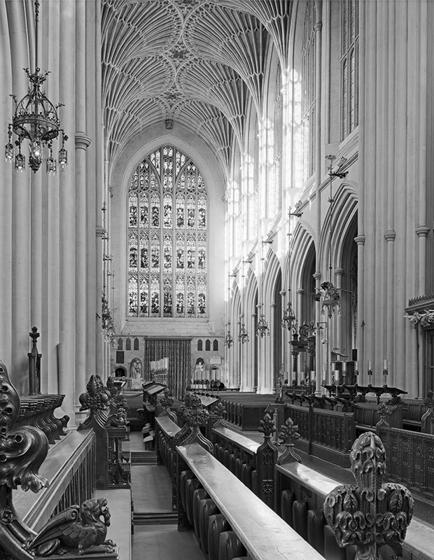 #2255 - Bath Abbey - The Choir Nave - The Cotswold Way - 2009