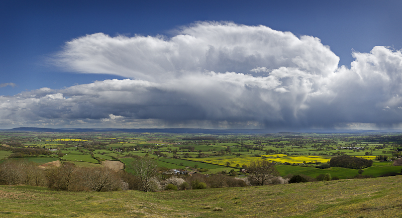 Rain storm over the Cotswolds - Away Skies