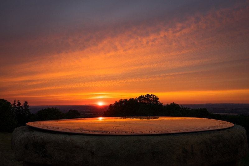 Day 1 - Dover's Hill Sunset - The Cotswold Way - 2017/8