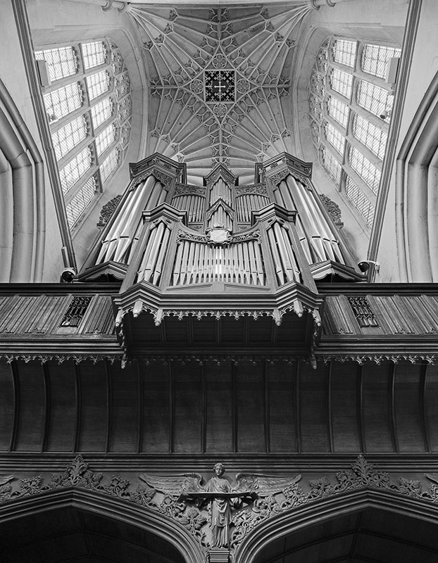 2262 - Bath Abbey - The Organ  North Transept - No 1 - The Cotswold Way - 2009