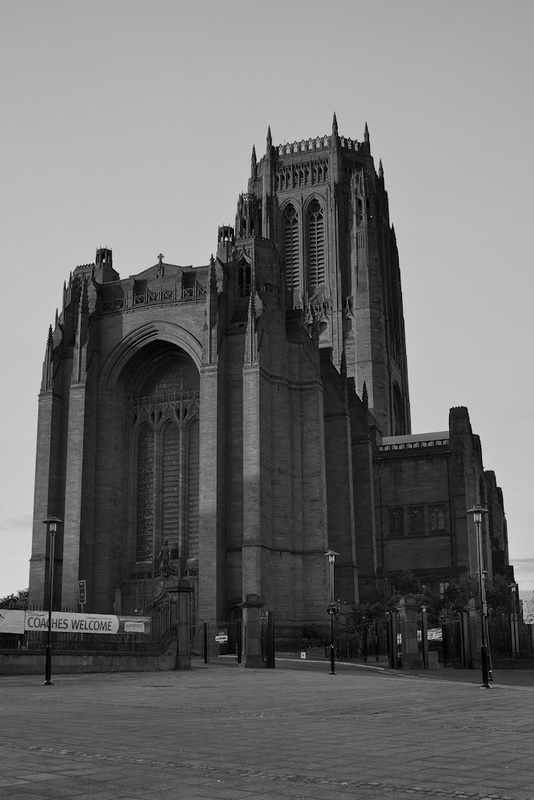 LIVERPOOL ANGLICAN CATHEDRAL BLACK AND WHITE - Black & White