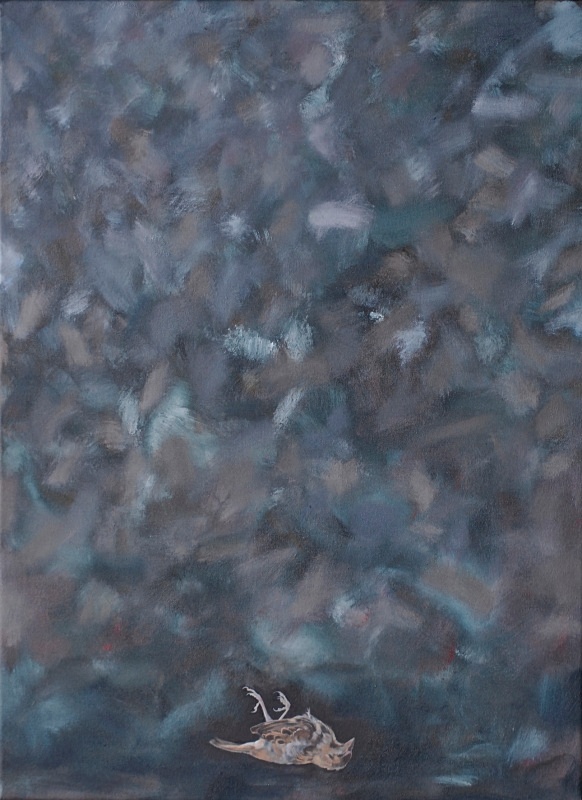 Sparrow 22in x 30in - Bird Paintings