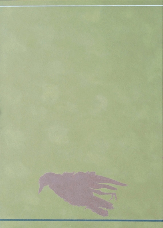 Pink Crow765mm x 1065mm - Bird Paintings