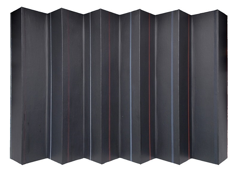 Angular Black  60in x 40in - Abstract